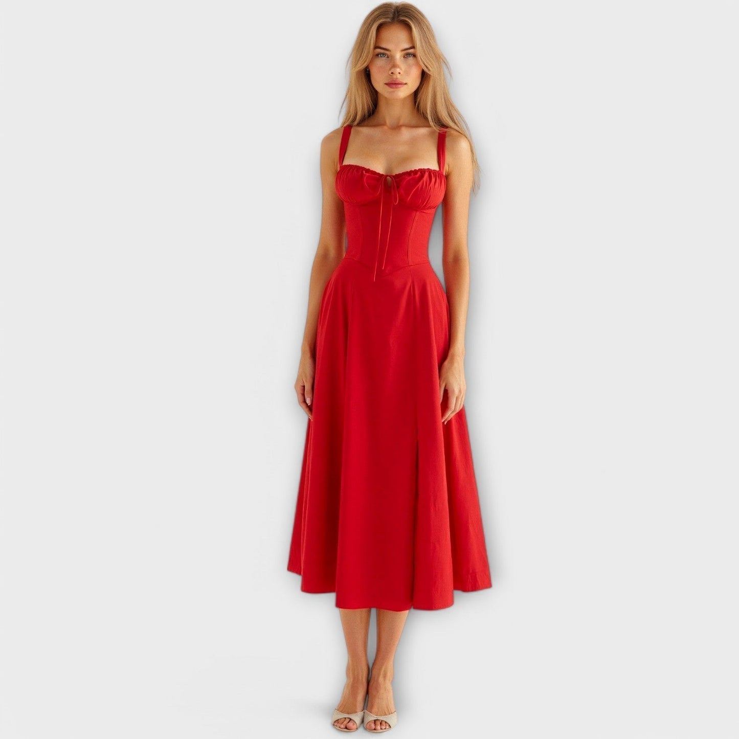 Midi Dress with Pockets - Kiona