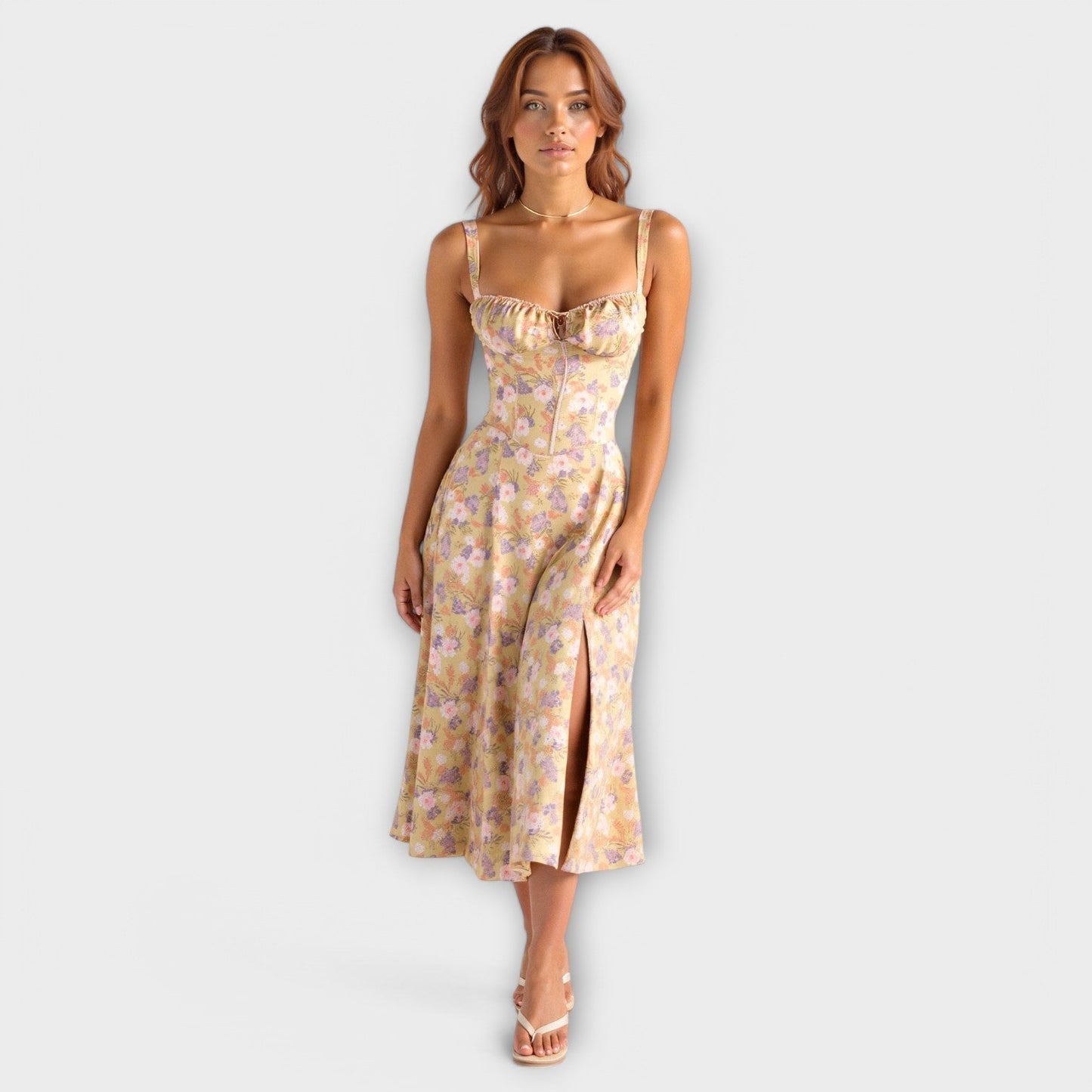 Midi Dress with Pockets - Kiona