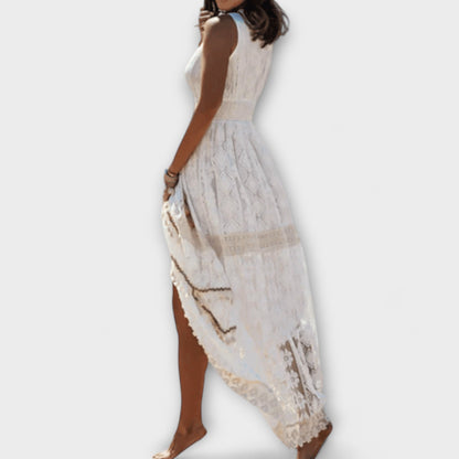 Boho Maxi Dress with Lace