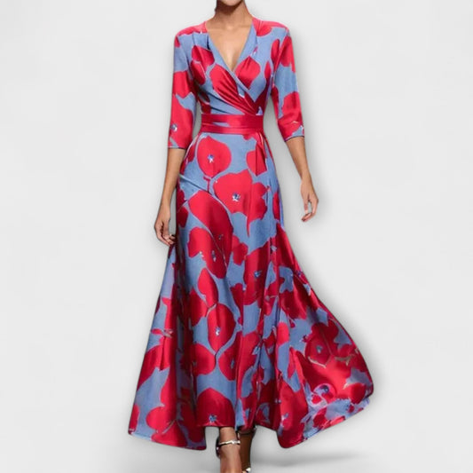 Elegant Women's Dress with Trendy Sleeves