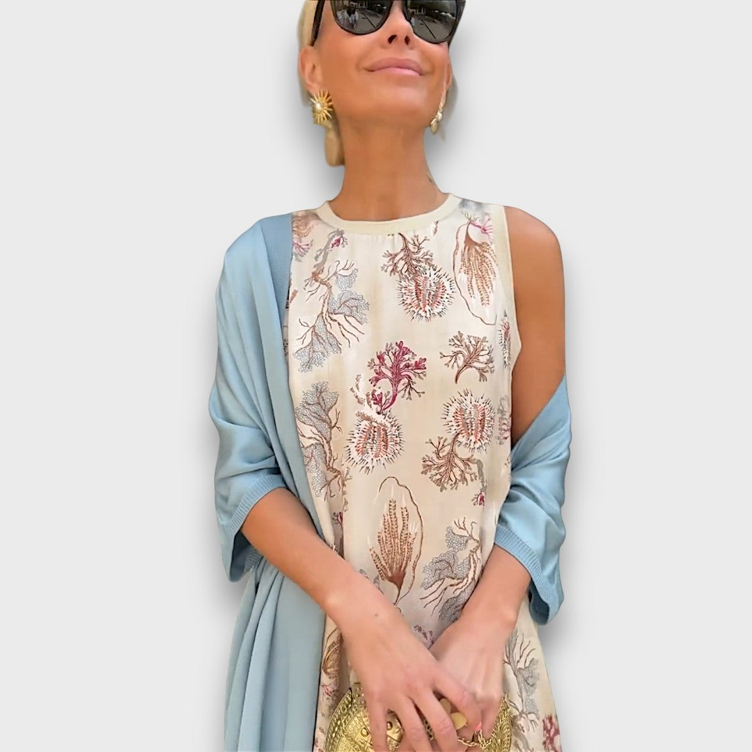 Alberia – Maxi Dress with Cardigan