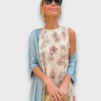 Alberia – Maxi Dress with Cardigan