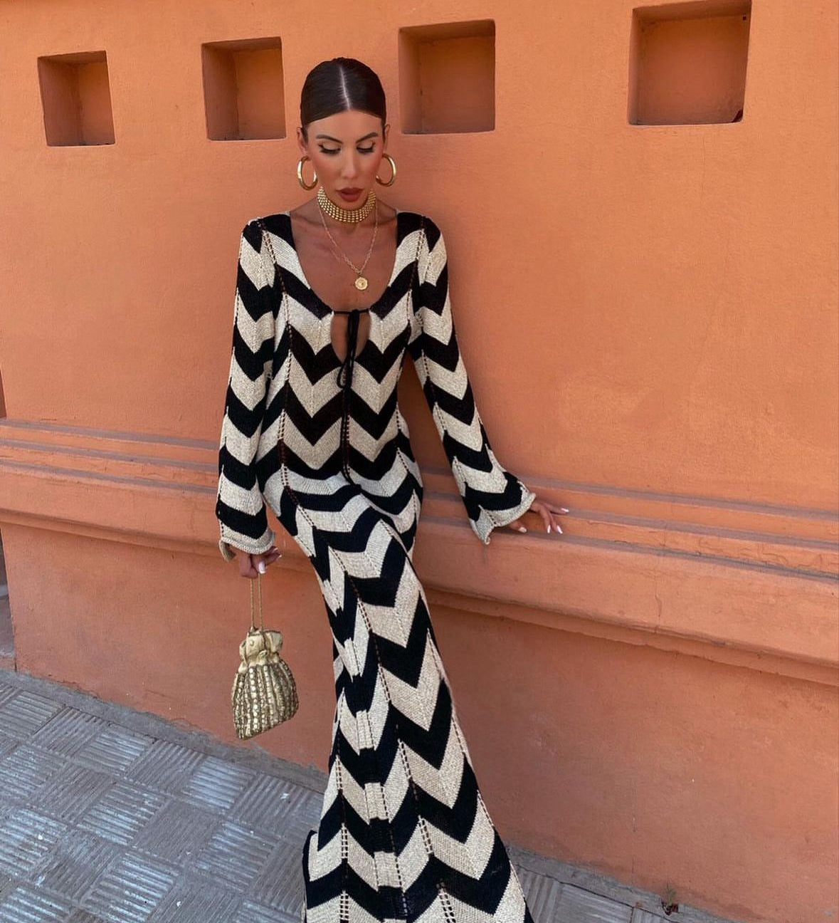 Santorini - Long Dress Made of Threads