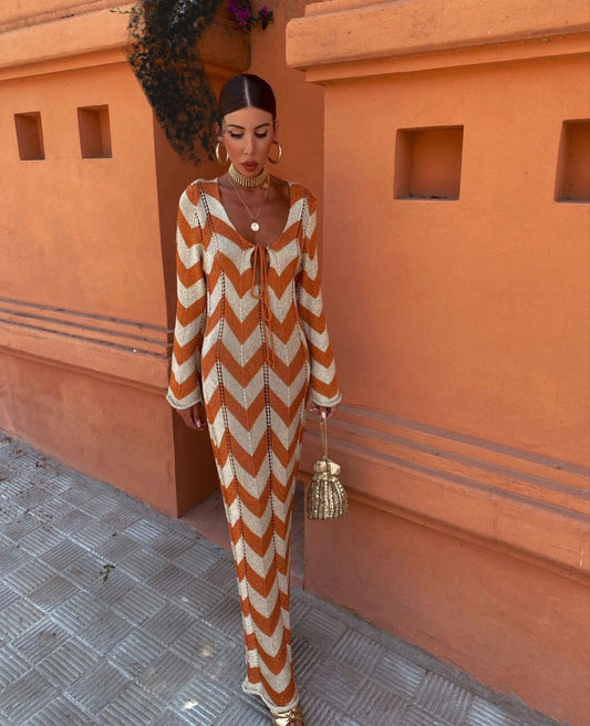 Santorini - Long Dress Made of Threads