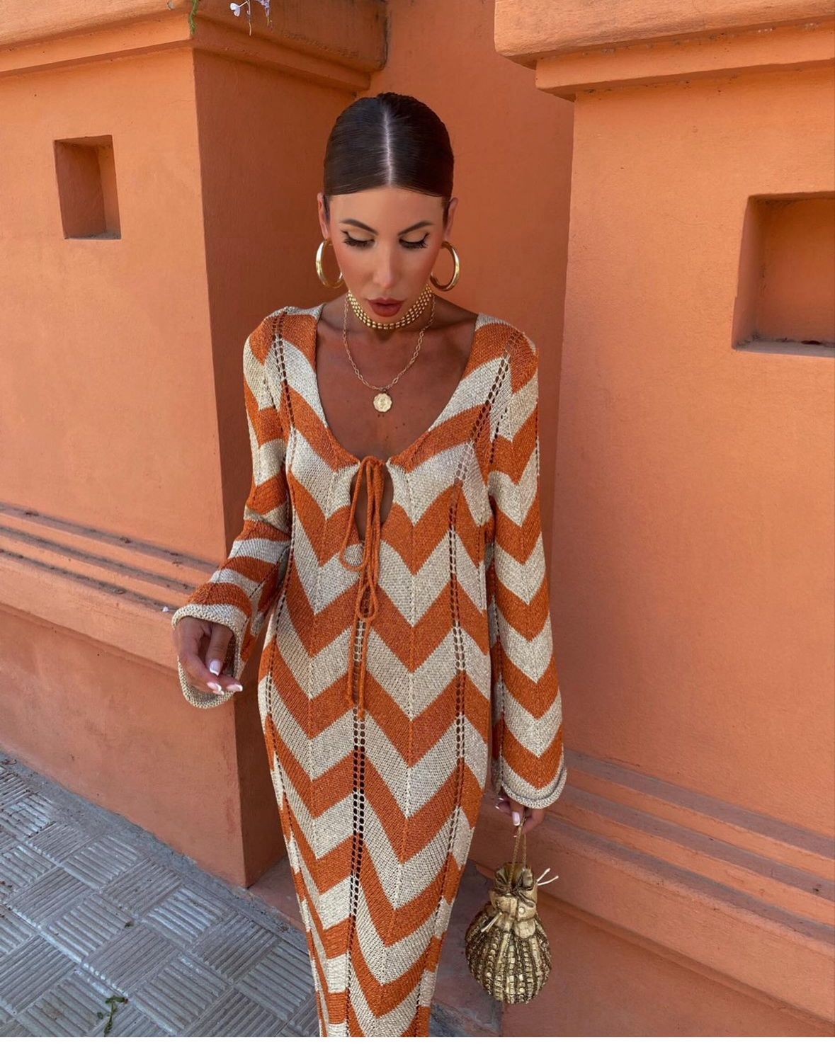 Santorini - Long Dress Made of Threads