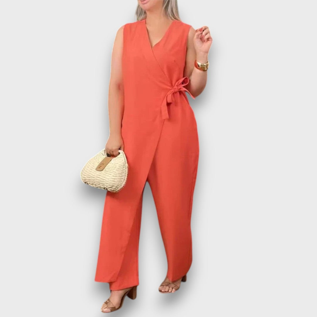 Zafina – Jumpsuit with Waist Tie