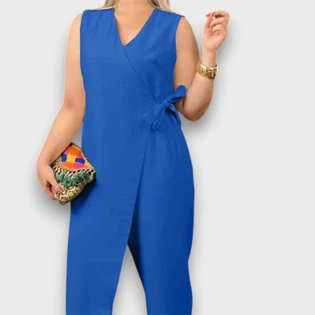 Zafina – Jumpsuit with Waist Tie
