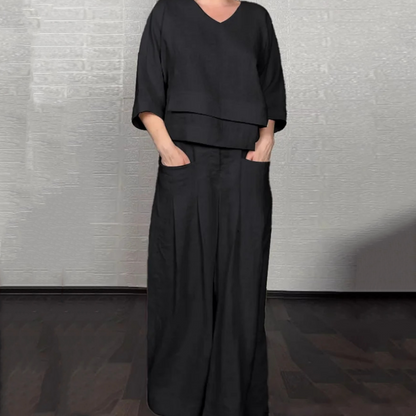 Angelina - Wide Leg Minimalist Set