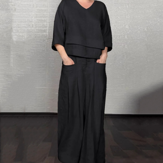 Angelina - Wide Leg Minimalist Set