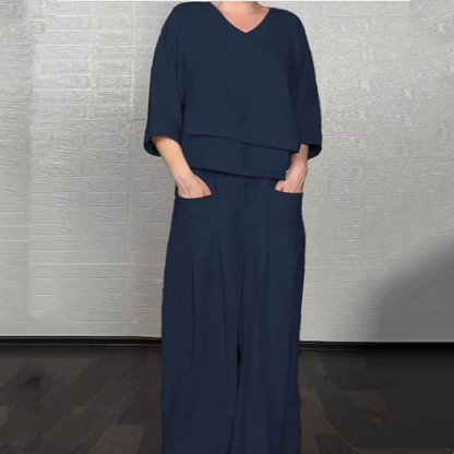 Angelina - Wide Leg Minimalist Set