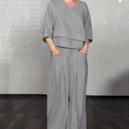 Angelina - Wide Leg Minimalist Set
