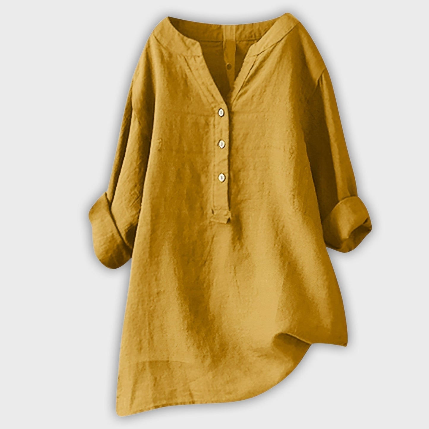 Lightweight Linen Shirt with Buttons – Freshness and Style