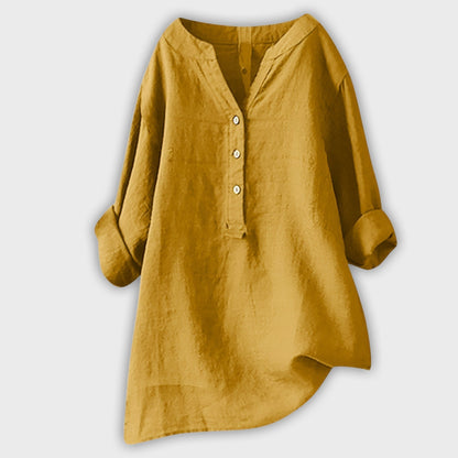 Lightweight Linen Shirt with Buttons – Freshness and Style