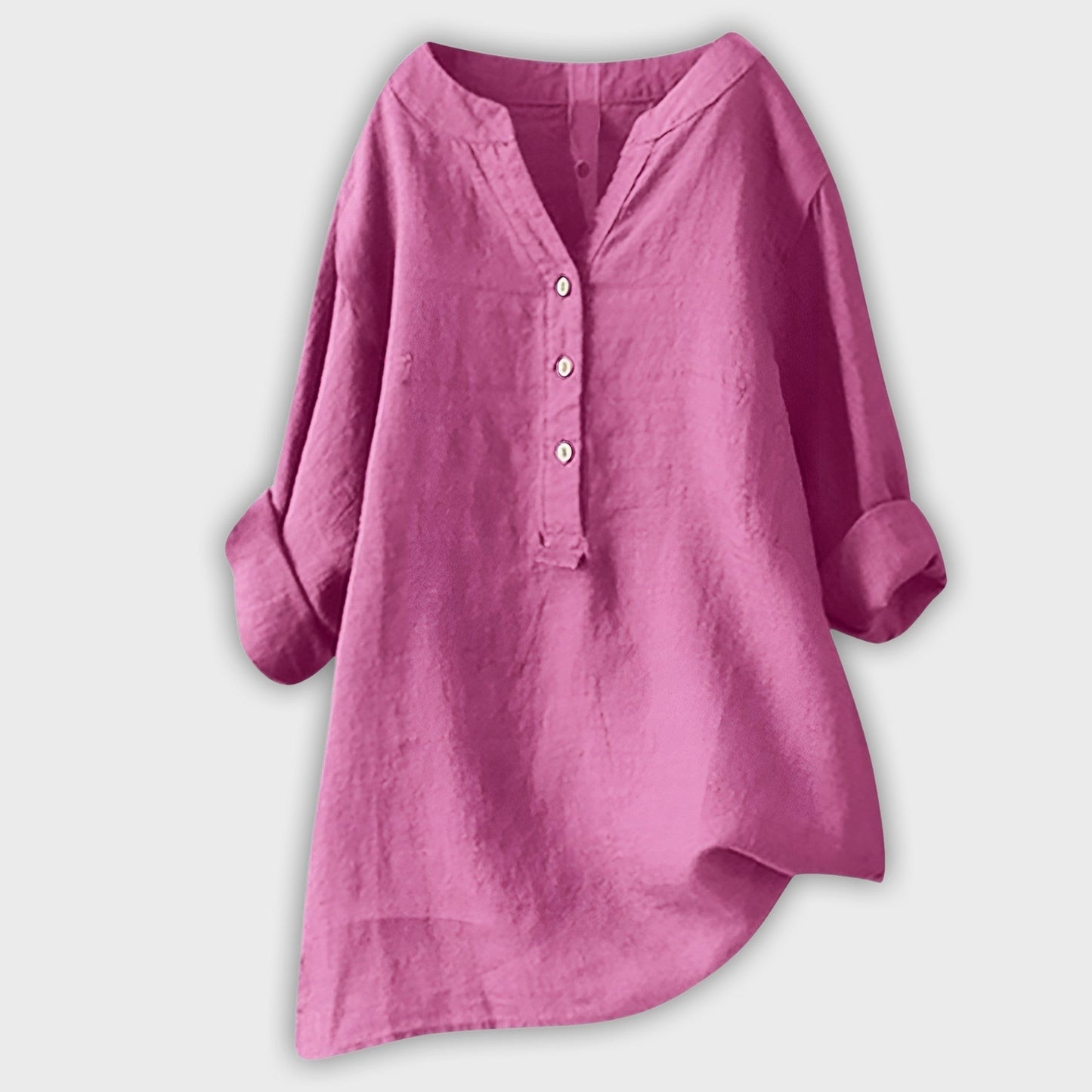 Lightweight Linen Shirt with Buttons – Freshness and Style