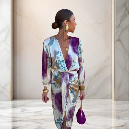 Valeria | Elegant Dress with Waist Tie