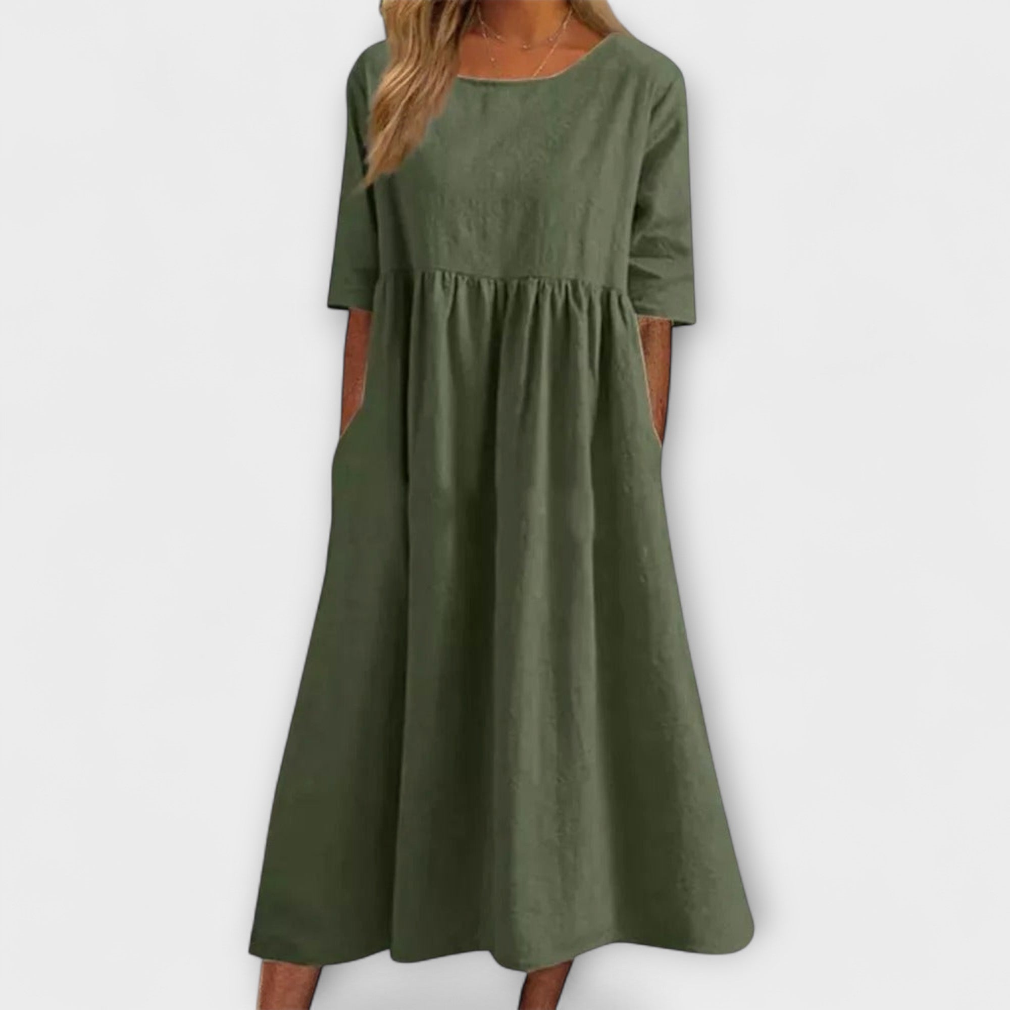 Belly Cover Dress – Elegant Loose Fit